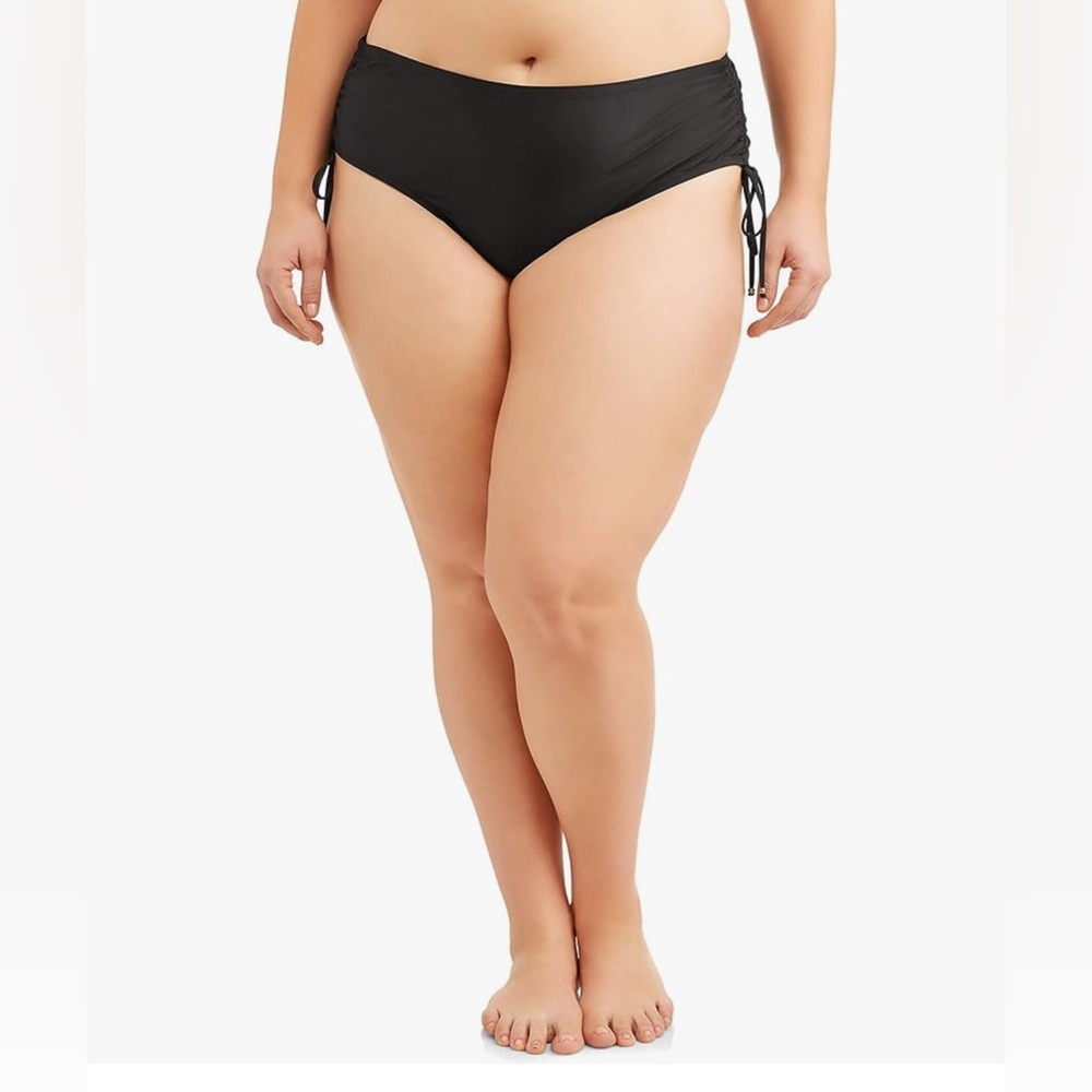 NWT Time and Tru Women's Mid-Rise Full Coverage Bikini Bottom